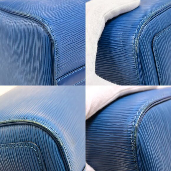 LOUIS VUITTON LV Logo Speedy 25 Travel Hand Bag Epi Leather Blue - Picture 2 of 7